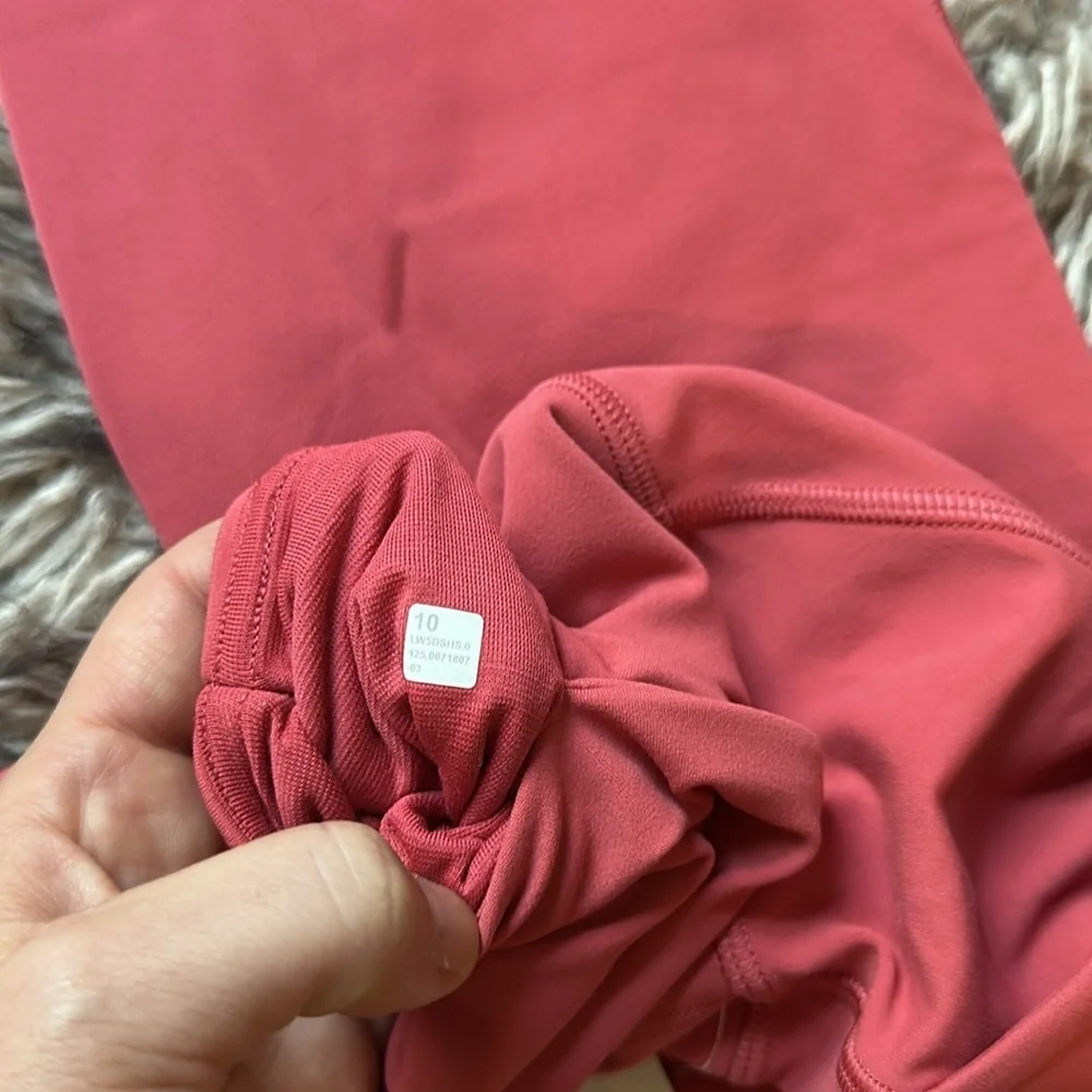 Lululemon align high rise w/ pockets 10 desert red